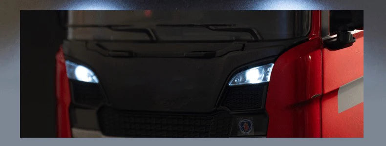 HUINA 1501 770S RC Truck 1/18 – Tractor y Trailer de Ingeniería con Luces y Sonido