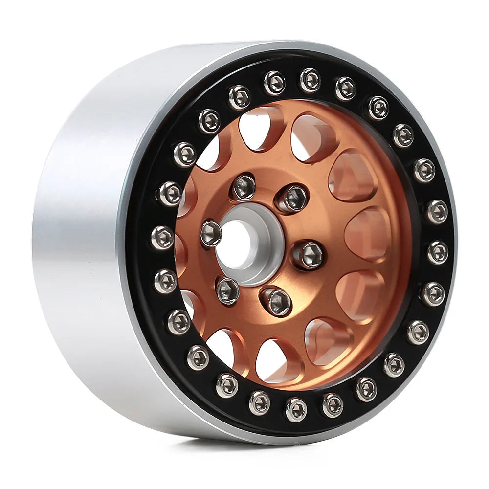 INJORA 1.9" Llantas Beadlock CNC Aluminio para RC Crawler 1/10 SCX10 TRX4 Gen8 (4 Piezas)