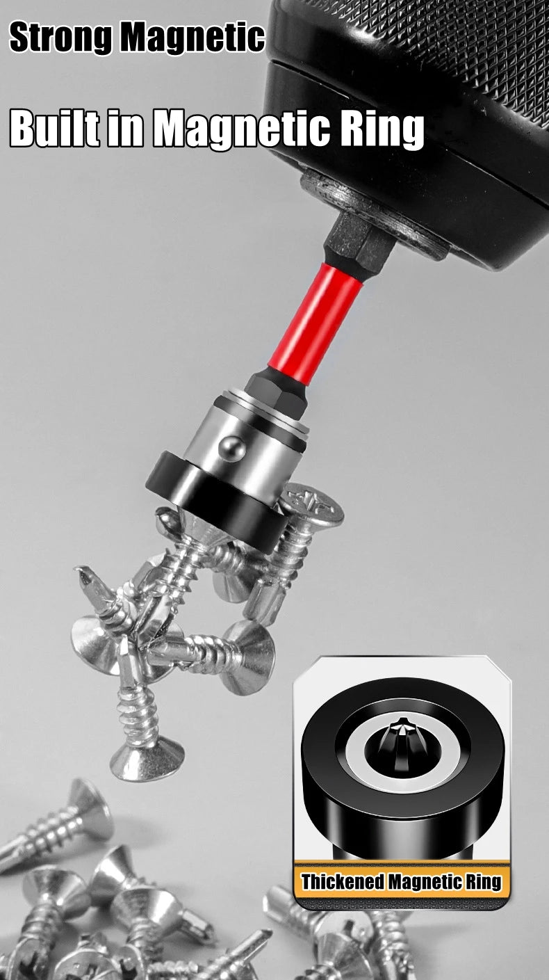 Puntas de Destornillador Magnéticas con Tope de Posicionamiento 50mm – Para Pladur, Yeso y Tableros de Pared