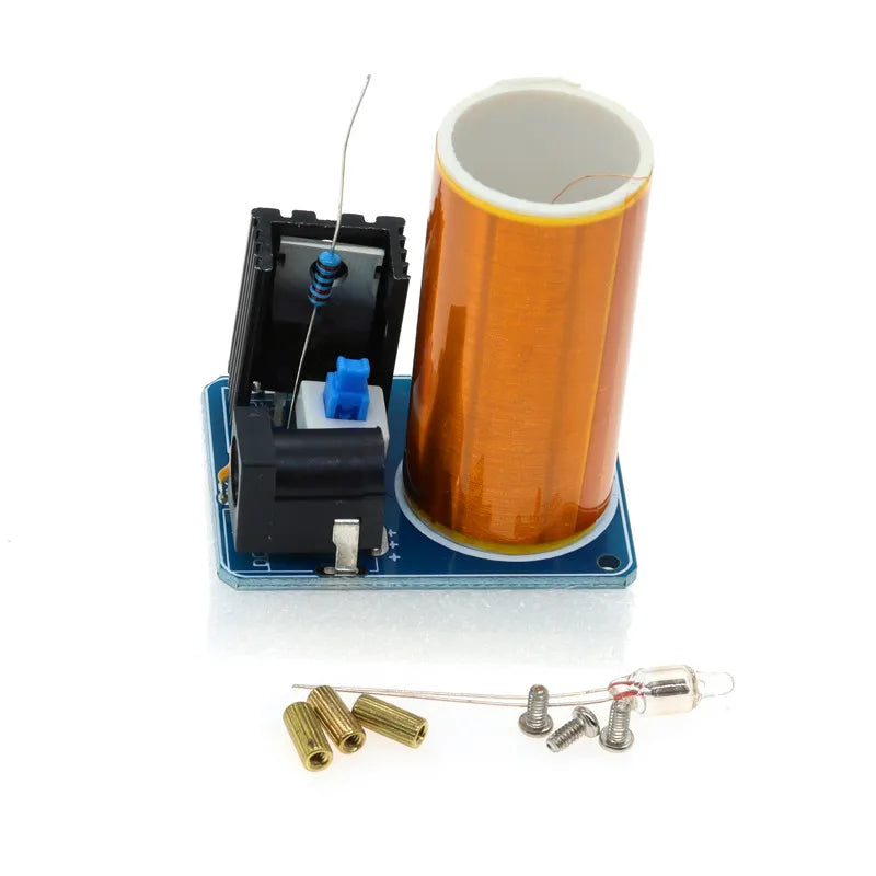 Mini Bobina de Tesla BD243 DIY — Kit Electrónico Educativo y Decorativo