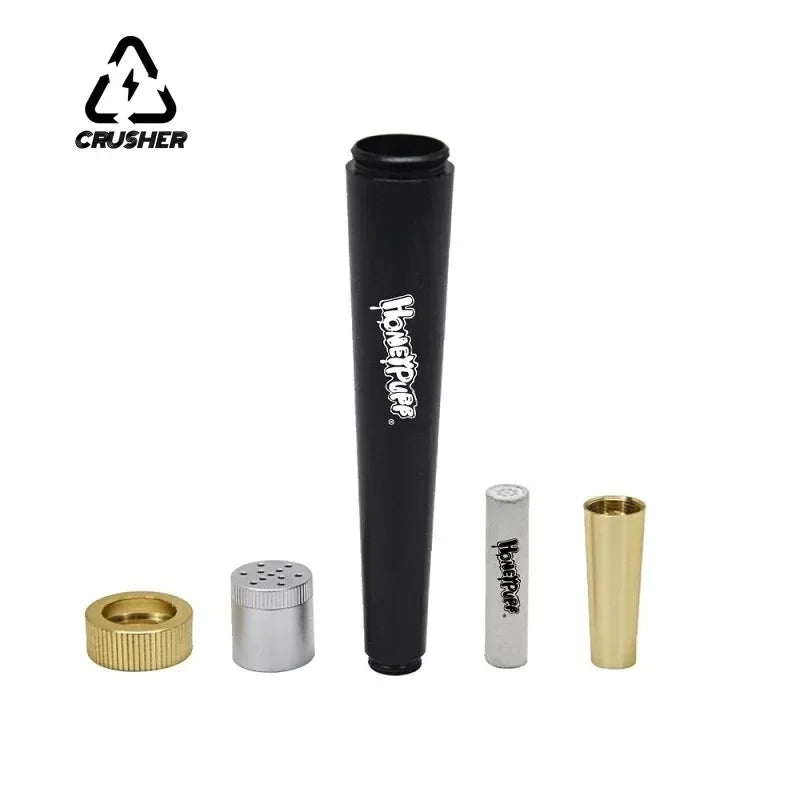 Pipa de Hierbas Metal Cono — 5 Filtros de Carbón Activado Removibles