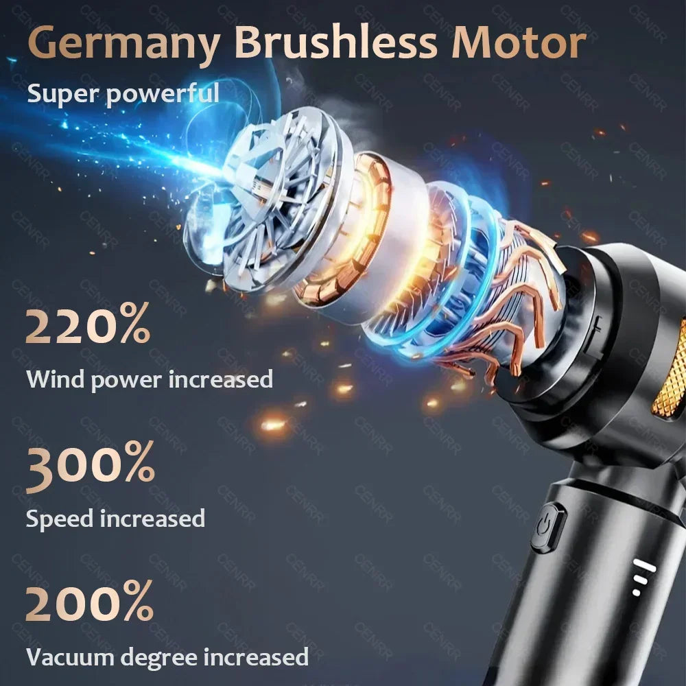 Aspiradora Portátil para Coche CENRR 998000PA — Potente y Sin Cable