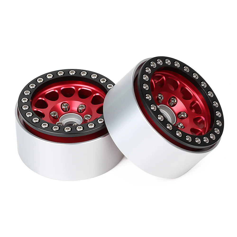 INJORA 1.9" Llantas Beadlock CNC Aluminio para RC Crawler 1/10 SCX10 TRX4 Gen8 (4 Piezas)