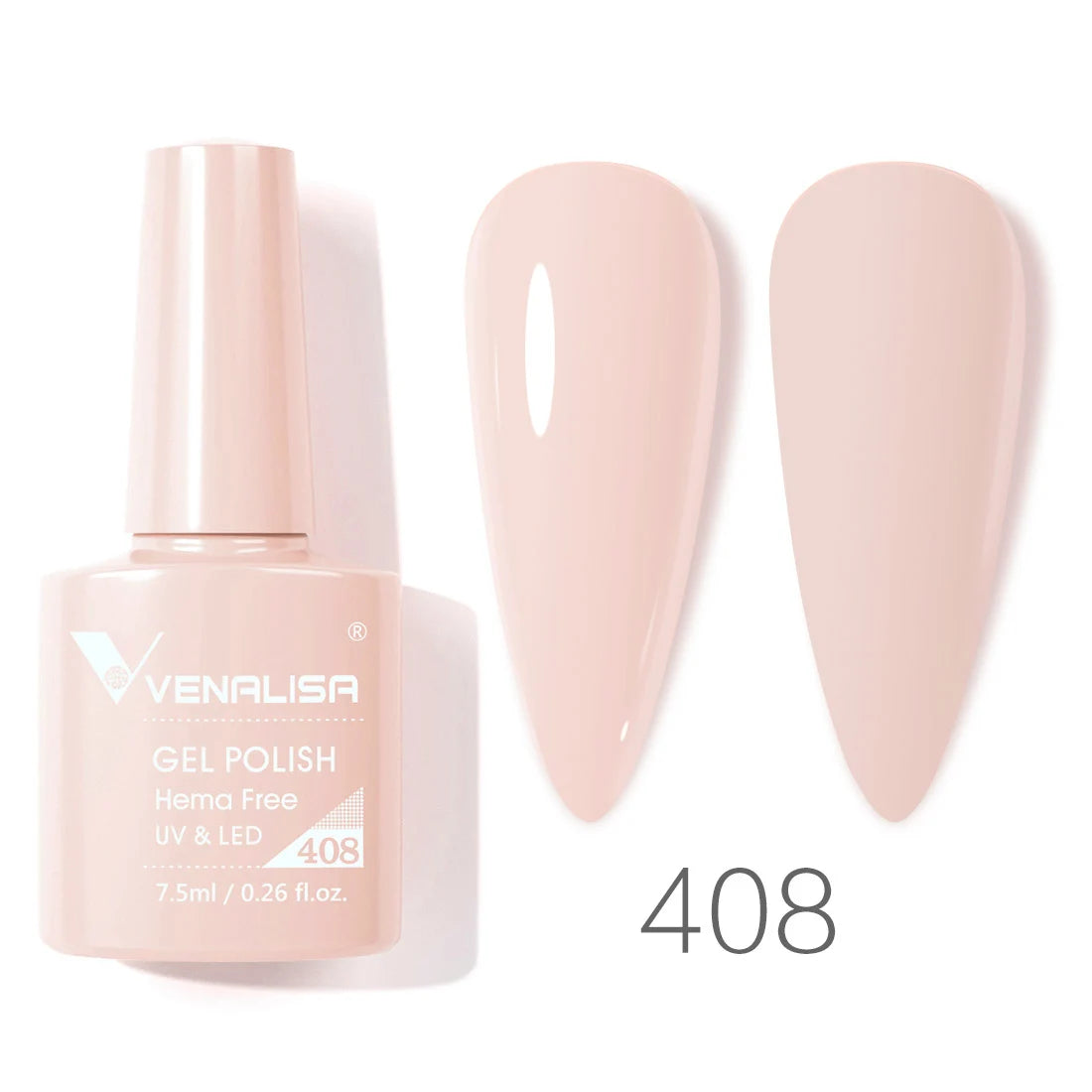 Esmalte de Gel Venalisa Milky White — Cobertura Completa UV/LED