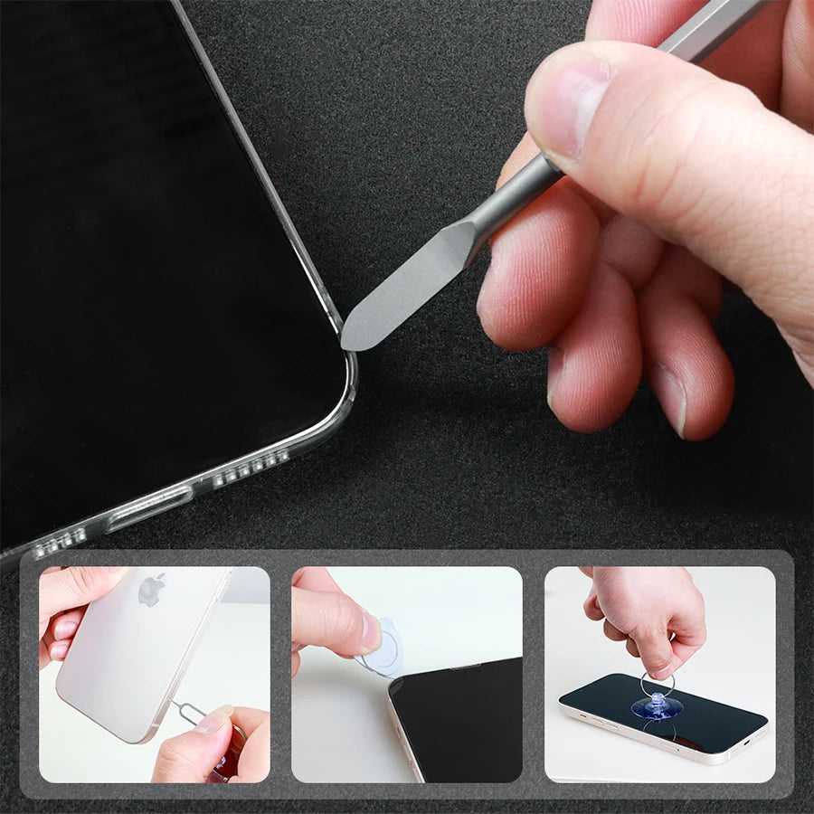 Kit de Destornilladores de Precisión 128 en 1 con Eje Magnético Flexible – Herramientas Profesionales para Reparación de PC, iPhone, Reloj y Cámara