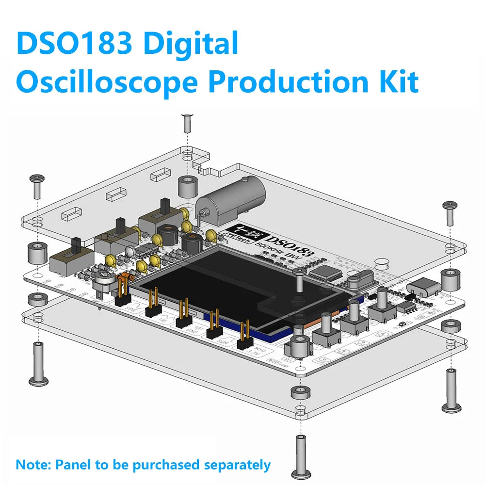 Osciloscopio Digital DIY DSO183 – Kit Electrónico para Principiantes 0-500KHz