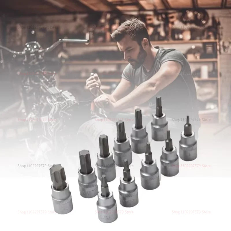 Juego de Puntas Torx de 34 Piezas – Macho y Hembra con Llaves de Torque para Taller y Reparación Automotriz