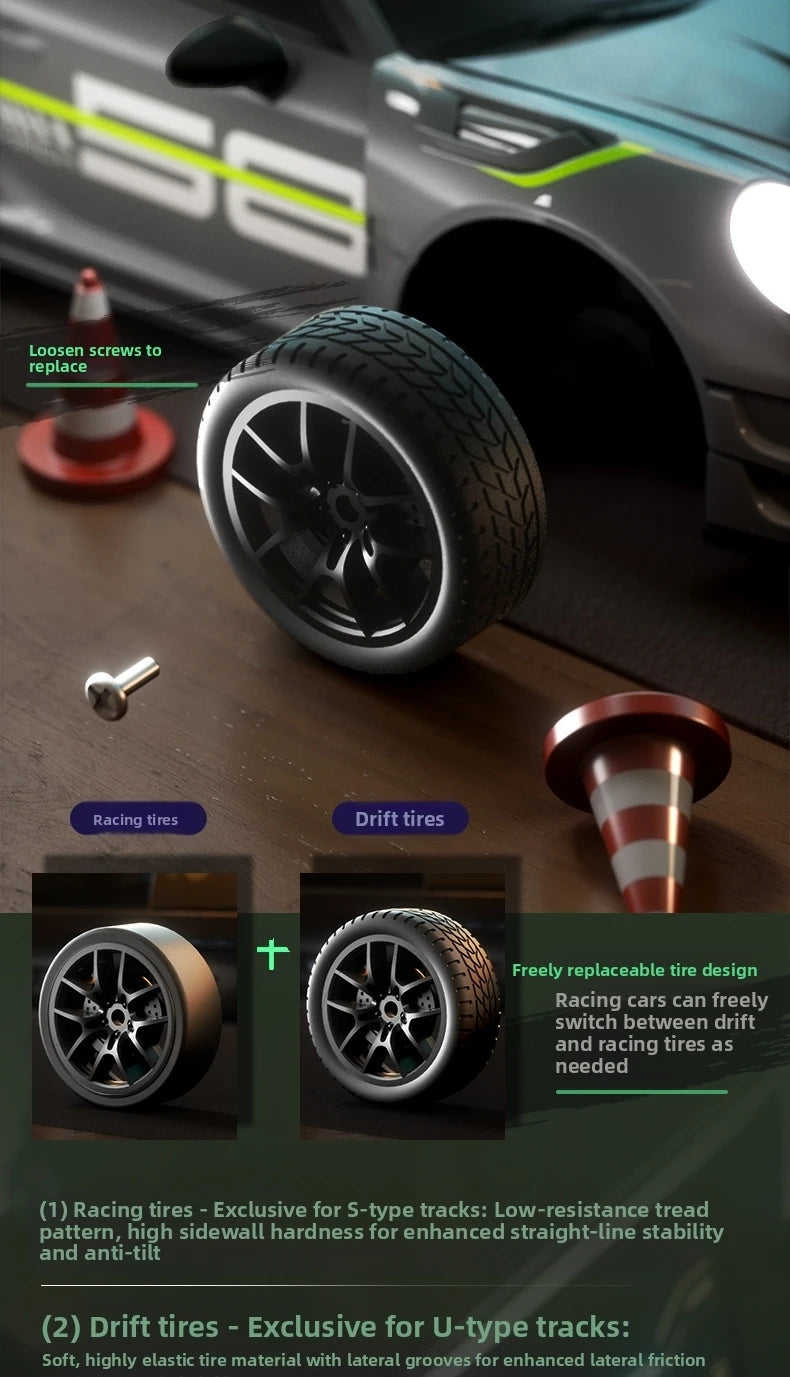 RC Drift GT3 RS 911 mi SU7 1:20 – Edición Limitada 2025, Coche de Alta Velocidad para Niños