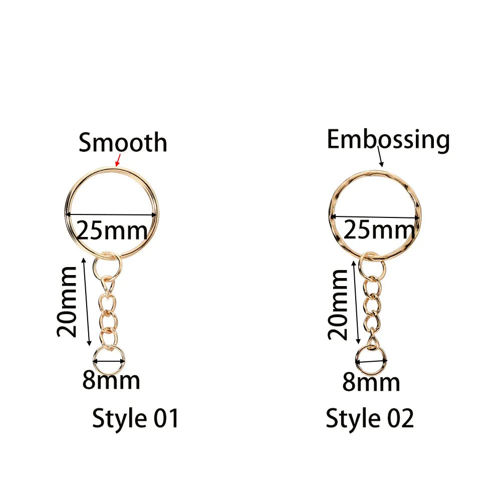 Anillas para Llaveros 20/50 Piezas – Aros Metálicos Redondos para Manualidades y Bisutería DIY