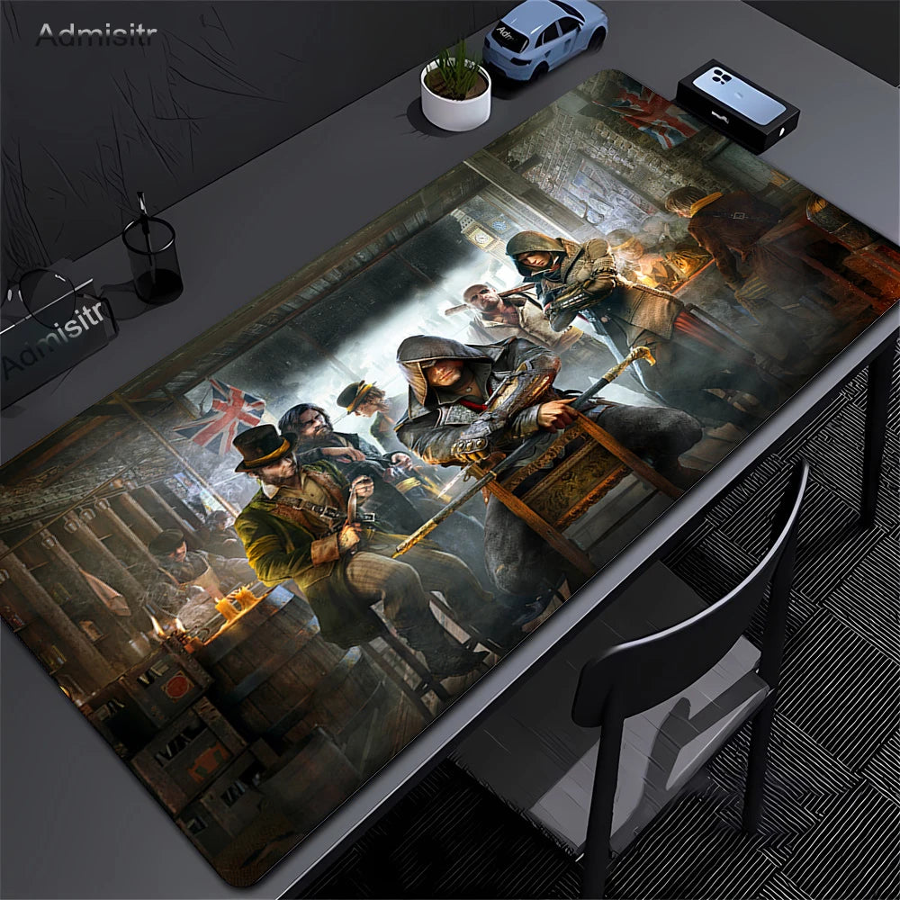 Alfombrilla Gamer XXL Assassin’s Creed — Mouse Pad 900x400mm para PC y Escritorio