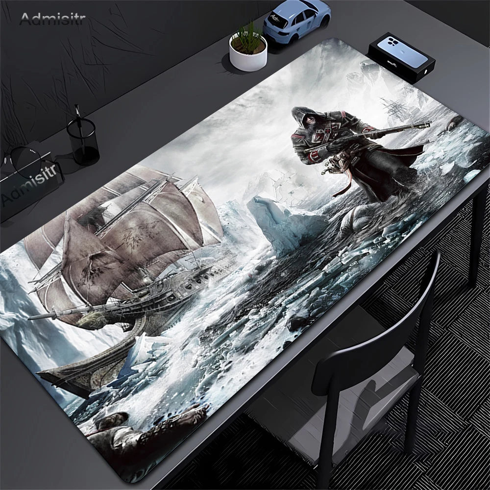 Alfombrilla Gamer XXL Assassin’s Creed — Mouse Pad 900x400mm para PC y Escritorio