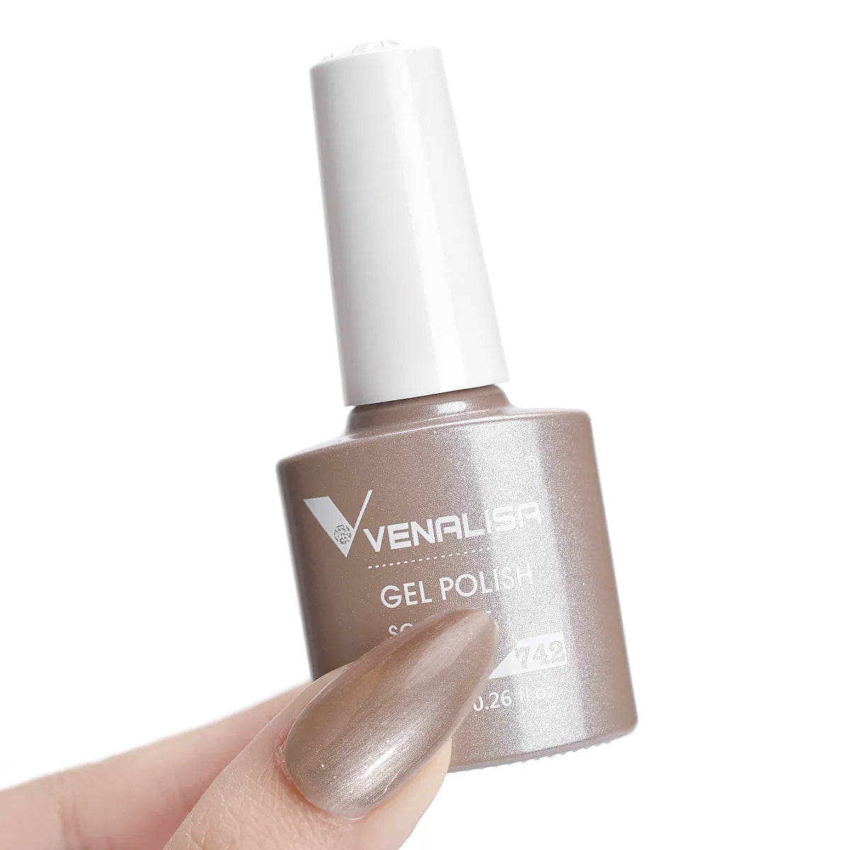 Esmalte de Gel Venalisa Milky White — Cobertura Completa UV/LED