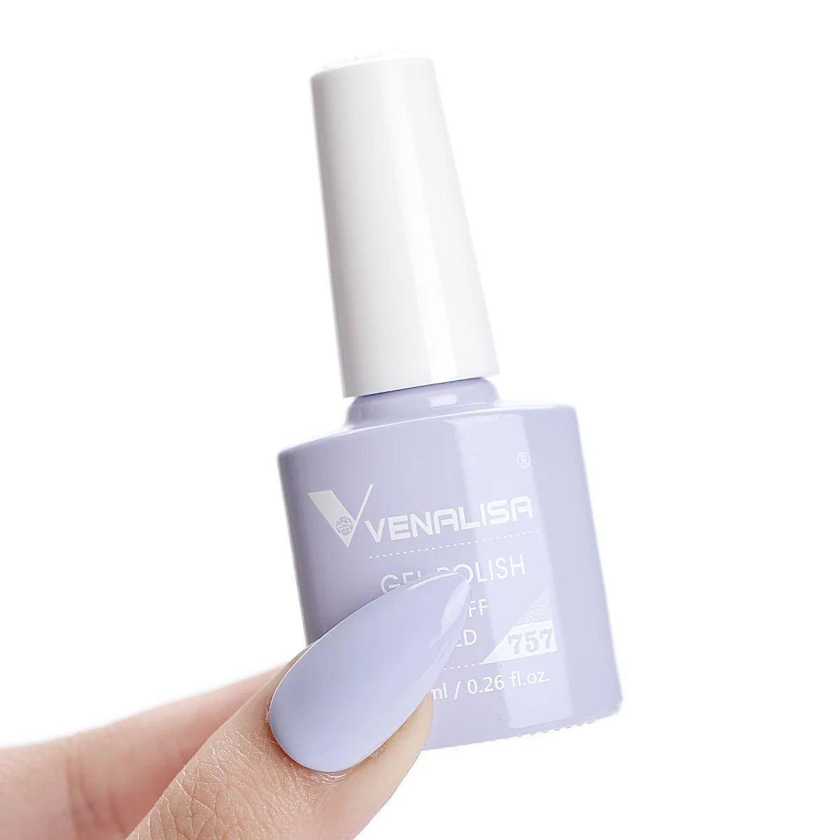 Esmalte de Gel Venalisa Milky White — Cobertura Completa UV/LED