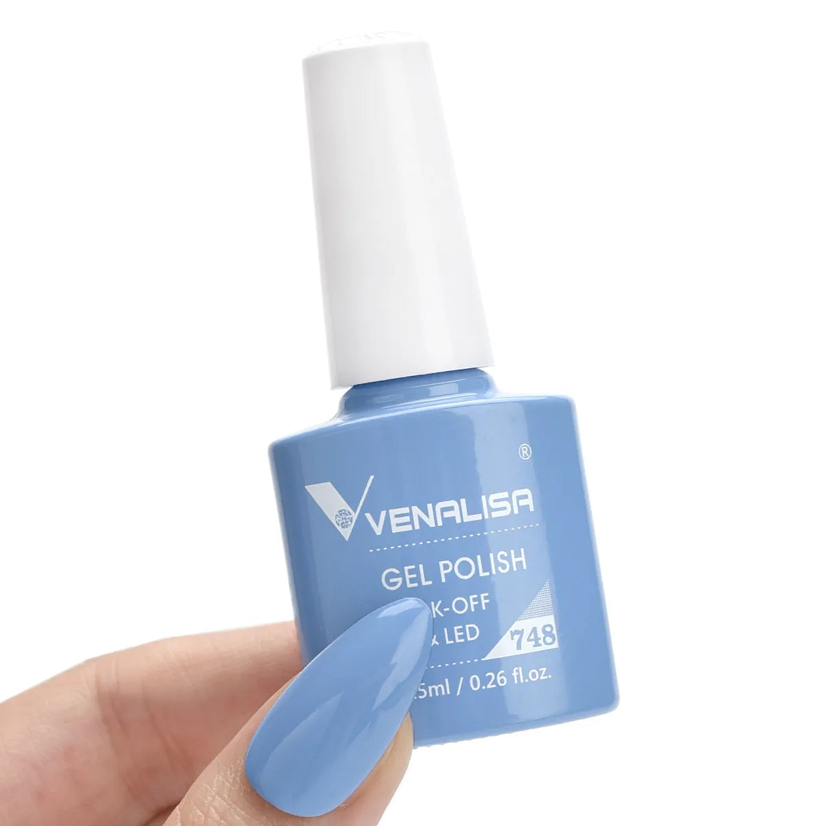 Esmalte de Gel Venalisa Milky White — Cobertura Completa UV/LED