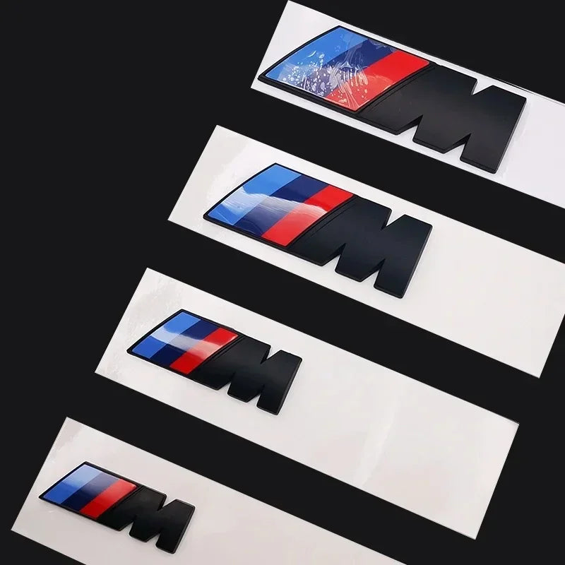 Emblema BMW M Tri-Color — Logo 3D Impermeable para Serie 1/3/5/7 y X1/X3/X5/X6