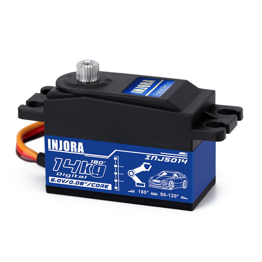Servo Digital INJS014 14KG Metal Gear – Bajo Perfil para Coches RC y Helicópteros