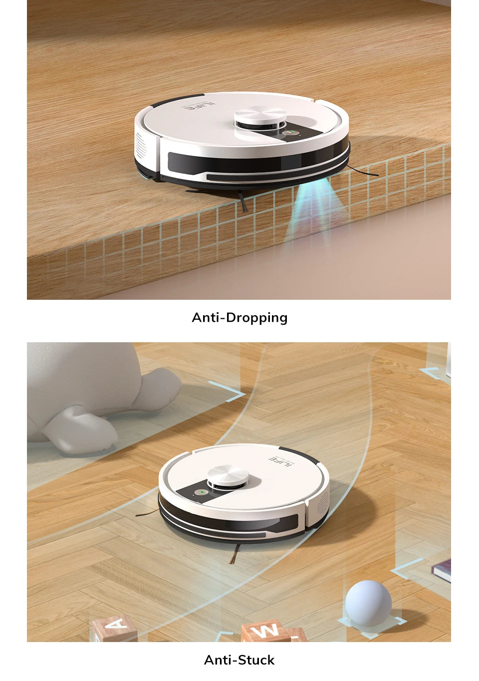 Robot Aspirador ILIFE A12 Pro — Limpieza y Mopa Inteligente 3000Pa