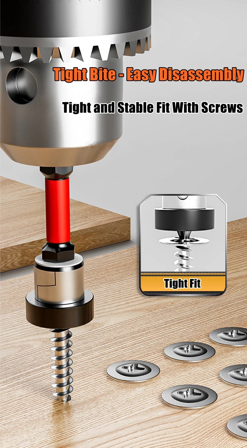 Puntas de Destornillador Magnéticas con Tope de Posicionamiento 50mm – Para Pladur, Yeso y Tableros de Pared