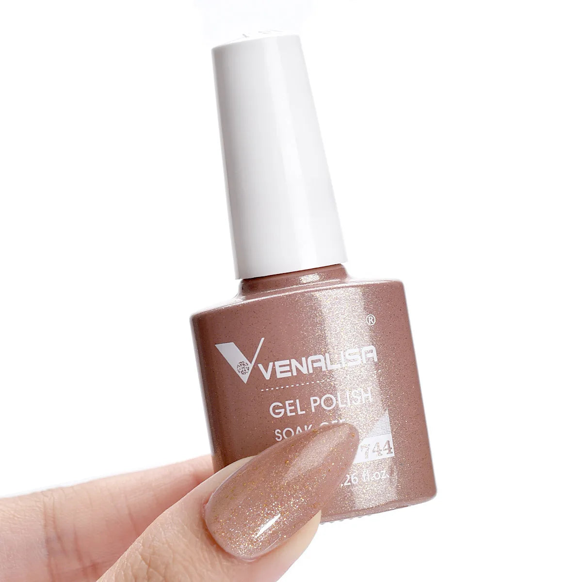 Esmalte de Gel Venalisa Milky White — Cobertura Completa UV/LED