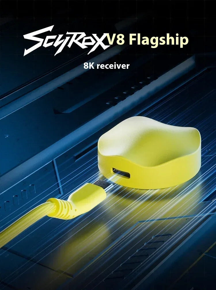 Scyrox V8 Mouse Dual Mode – Gaming 8K Low Latency Ligero y Personalizable para PC