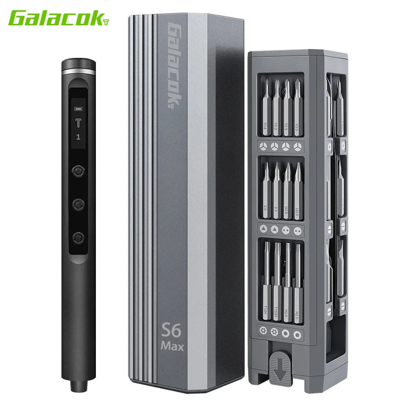 Destornillador Eléctrico de Precisión Glacok S6 MAX – 5 Velocidades, 3.7V Recargable