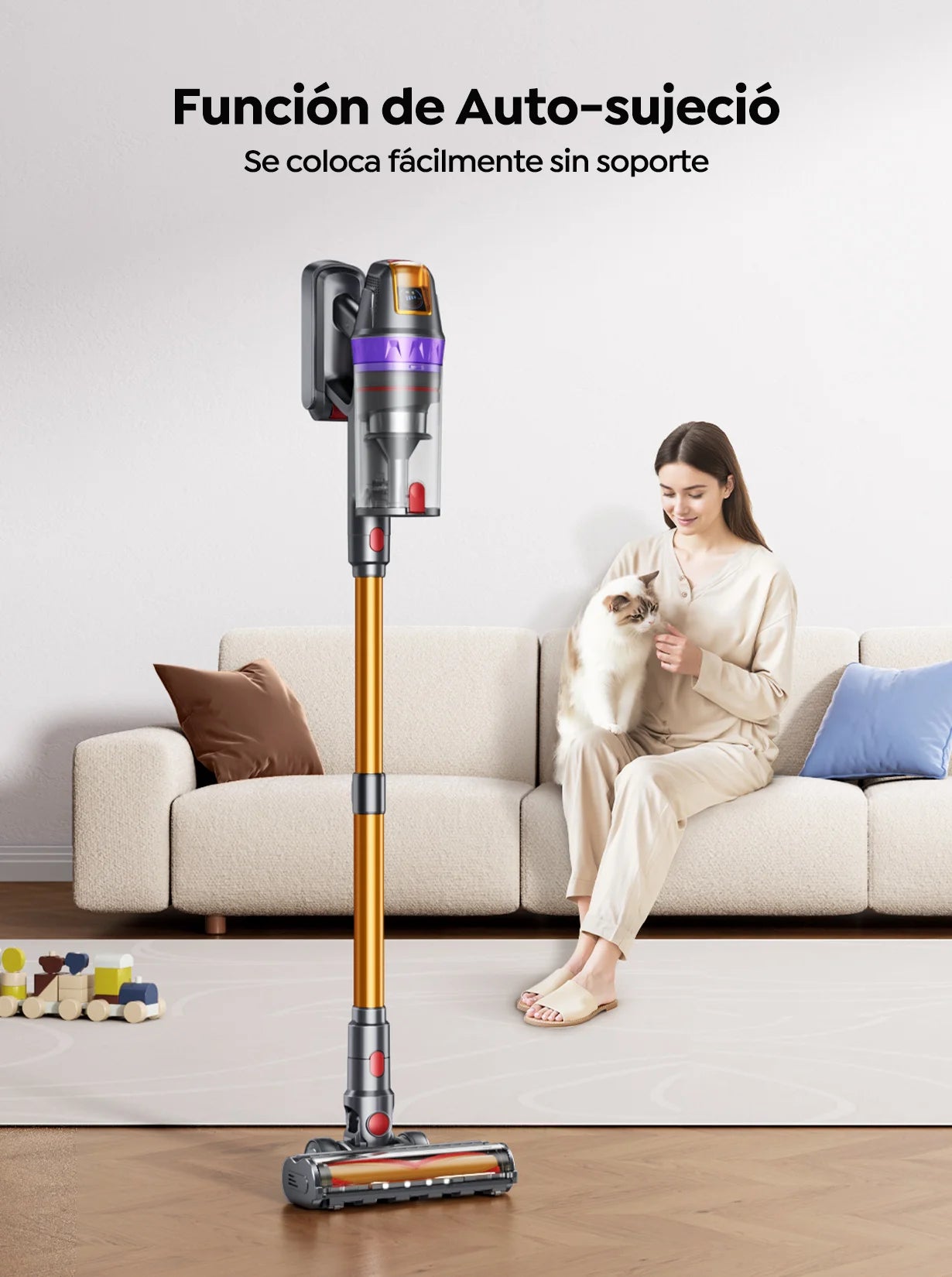 Aspiradora Inalámbrica BUTURE VC90 — 600W y 65KPA de Succión