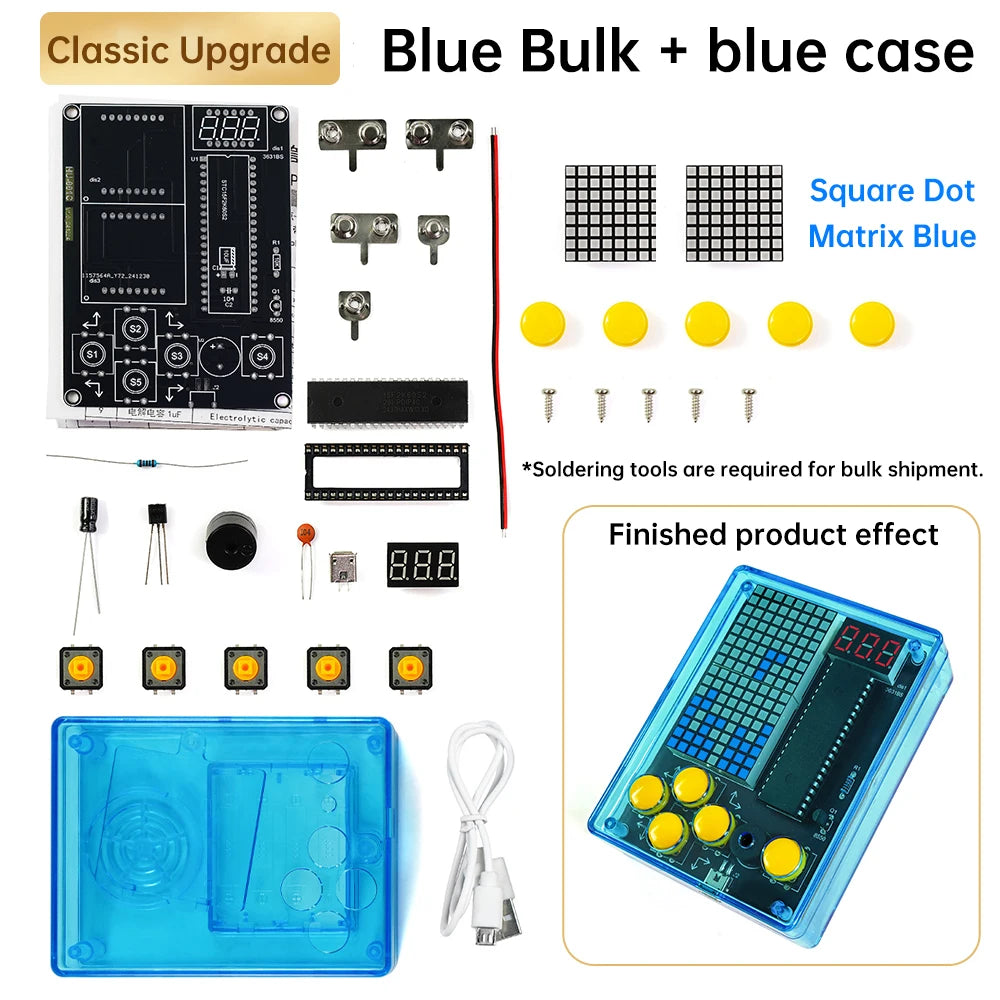 Kit Electrónico DIY Pixel Gamer – Consola Retro para Aprendizaje y Práctica de Soldadura