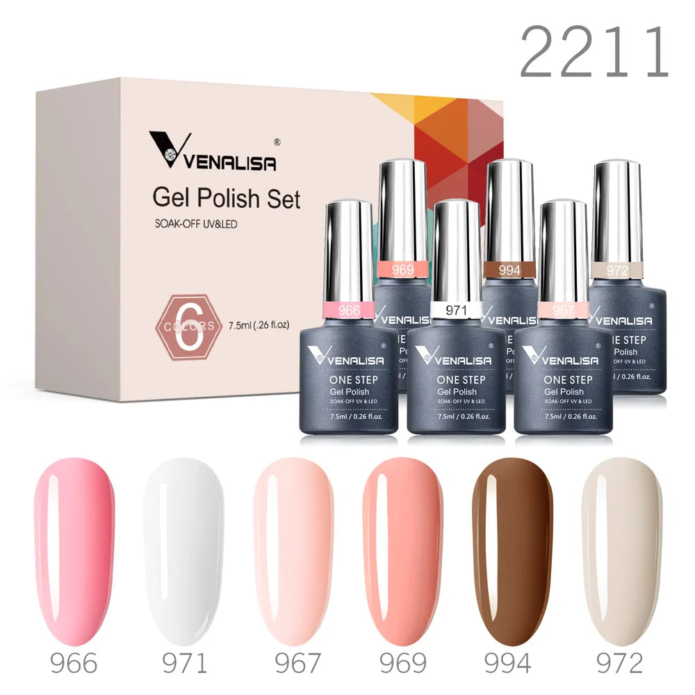 Esmalte de Gel Venalisa Milky White — Cobertura Completa UV/LED