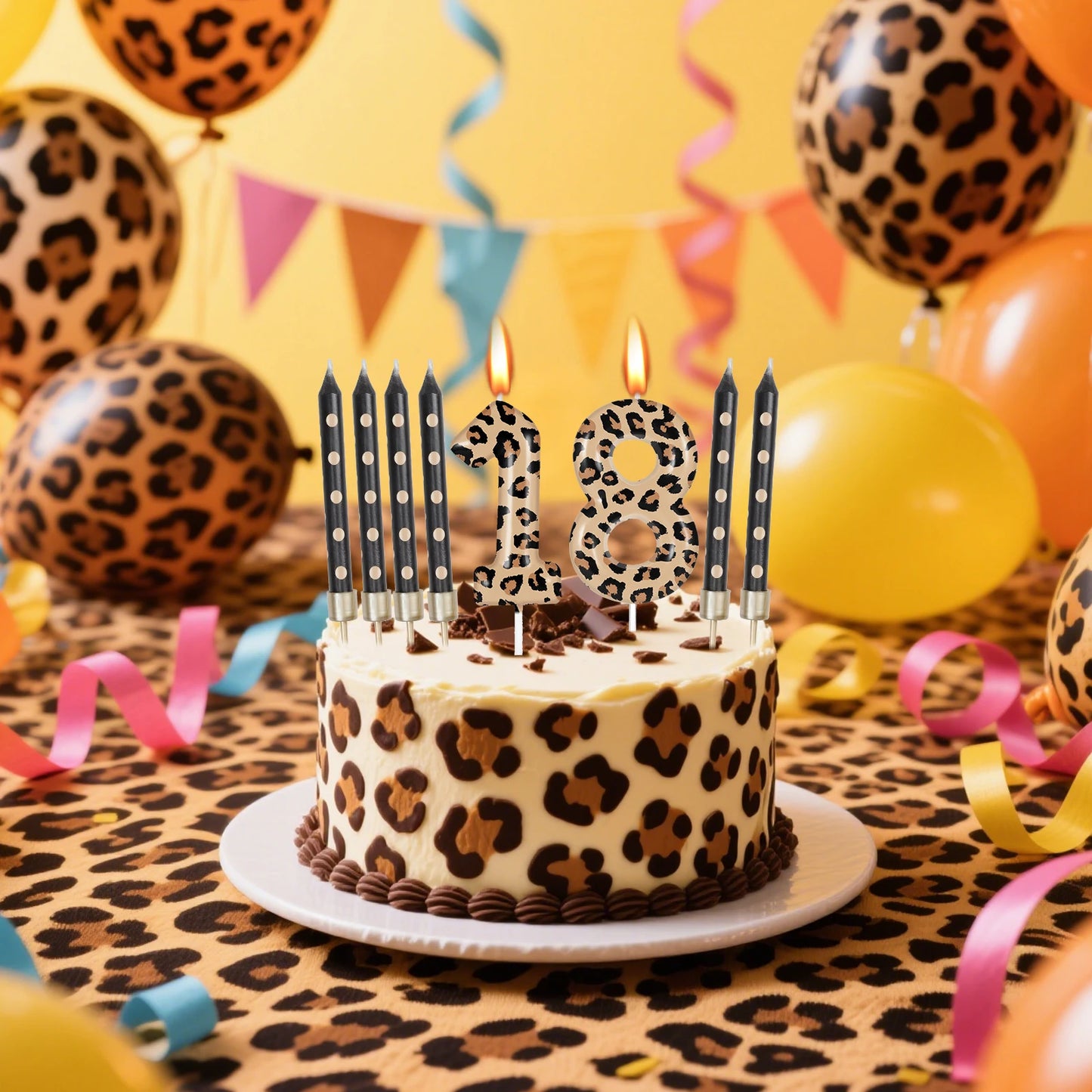 Velas Temáticas de Autos de Carreras para Cumpleaños – Set de 7 Piezas