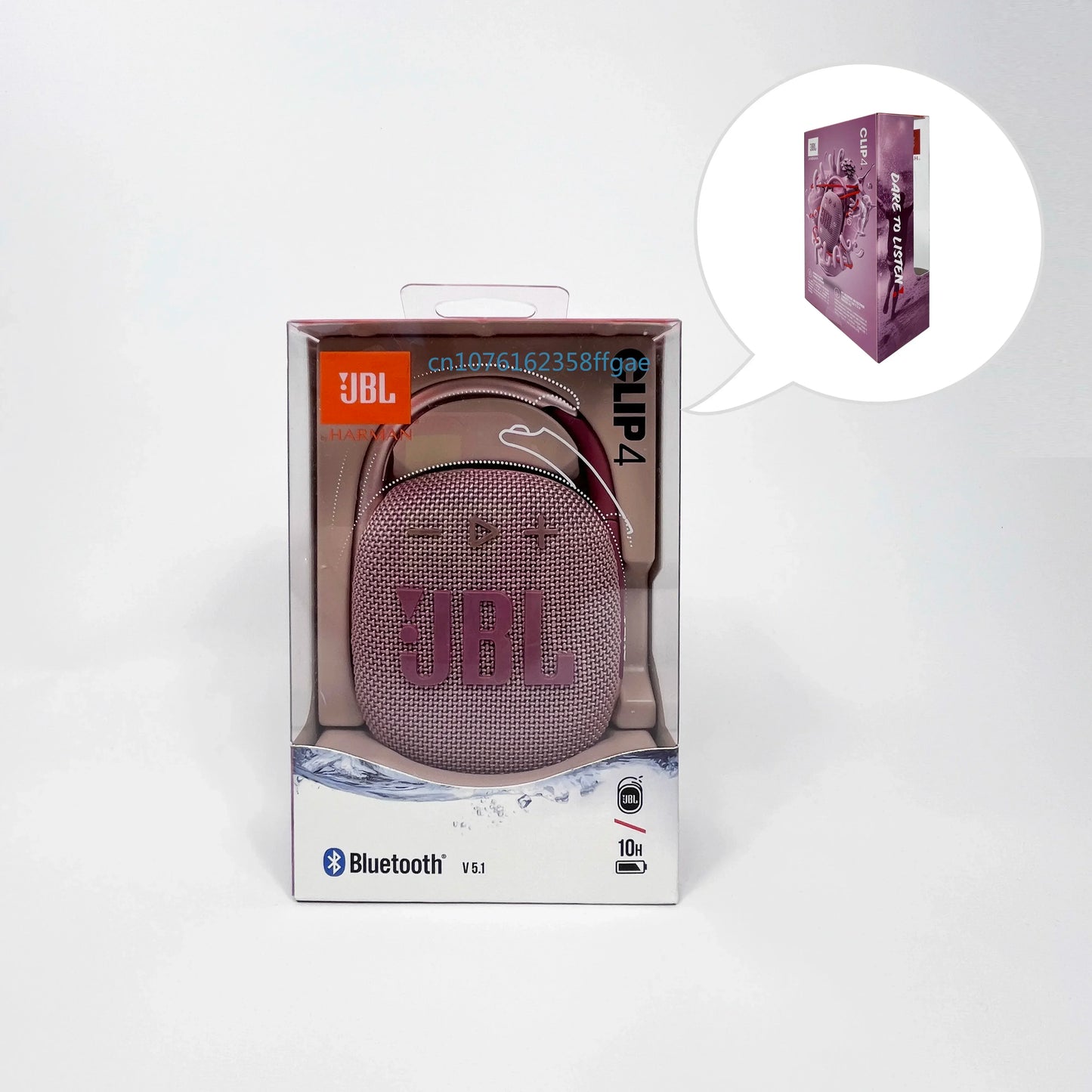 Altavoz Bluetooth Portátil JBL Clip 4 Original — Mini Altavoz IP67 Resistente al Agua y Polvo