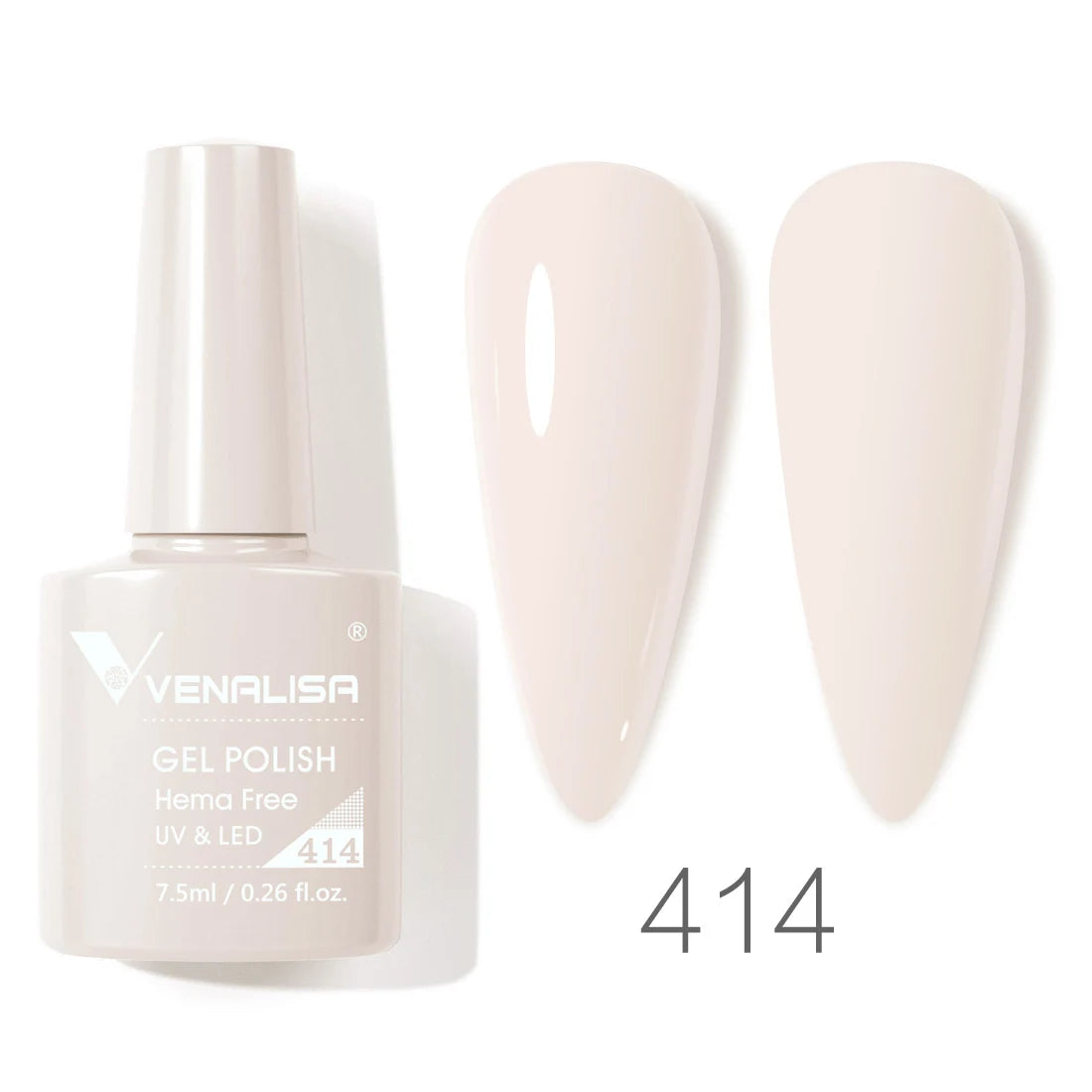 Esmalte de Gel Venalisa Milky White — Cobertura Completa UV/LED