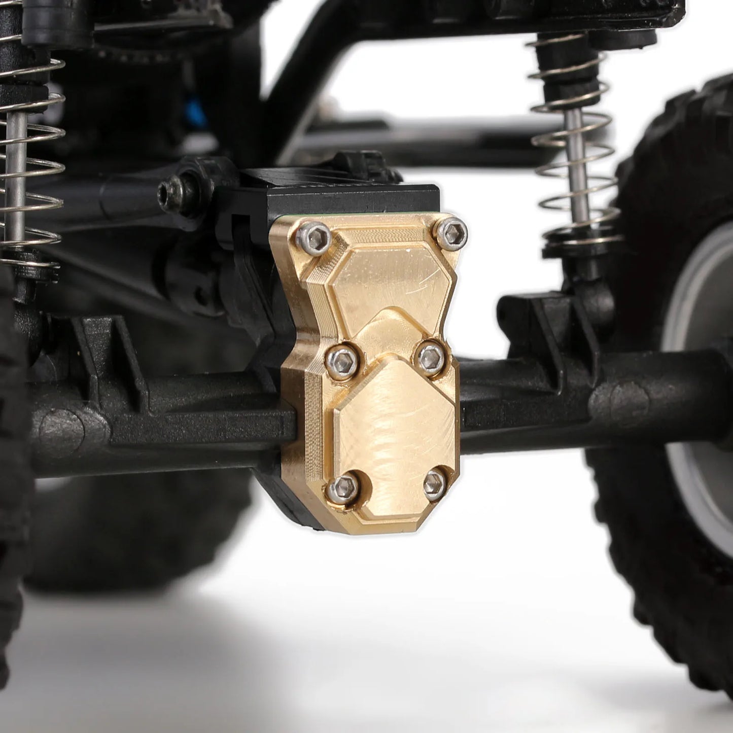 INJORA Piezas de Actualización RC Crawler – Counterweight, Steering Knuckles y Shock Cover para Axial SCX24