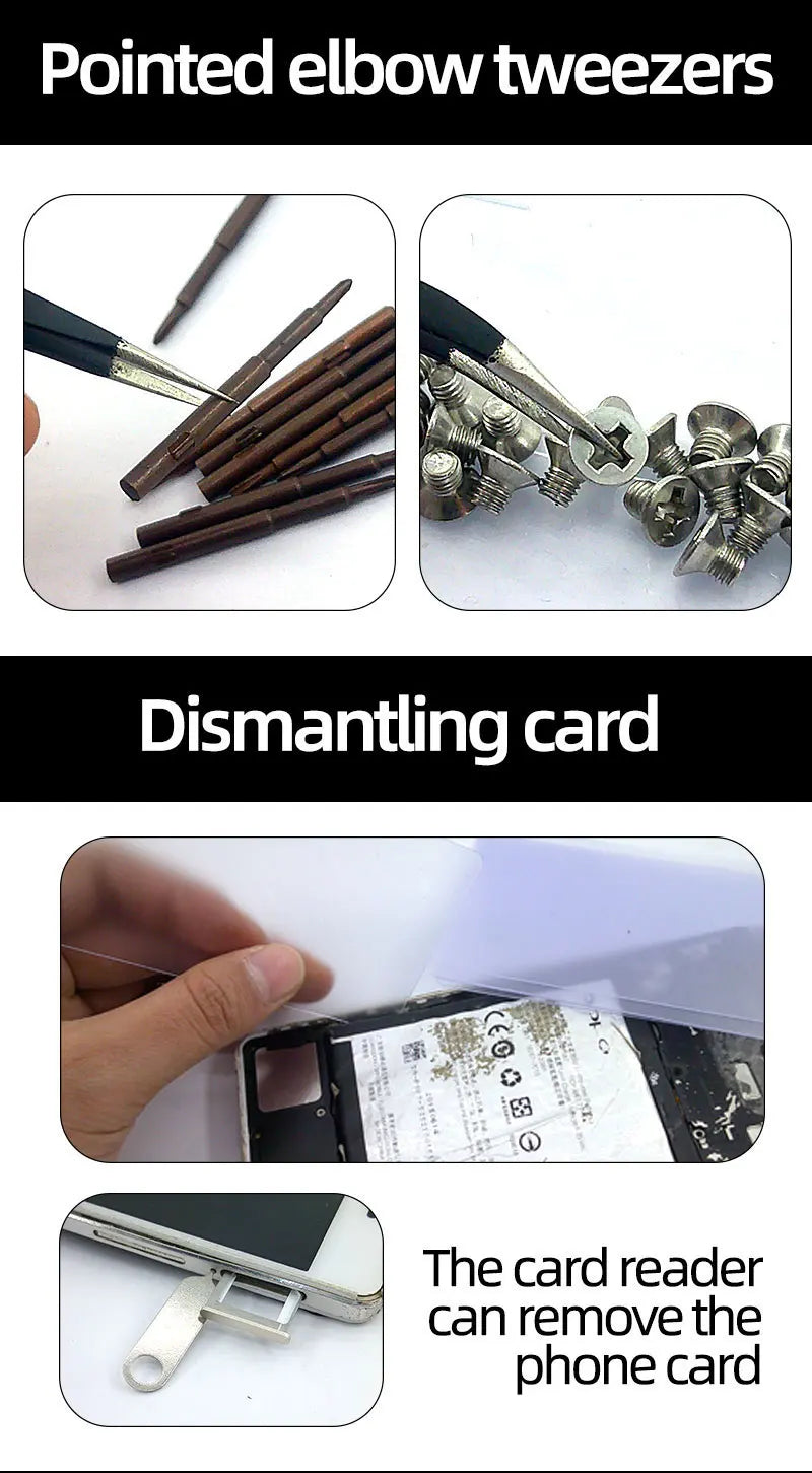 Kit de Herramientas para Reparación de Móviles y Tablets – Destornilladores y Accesorios