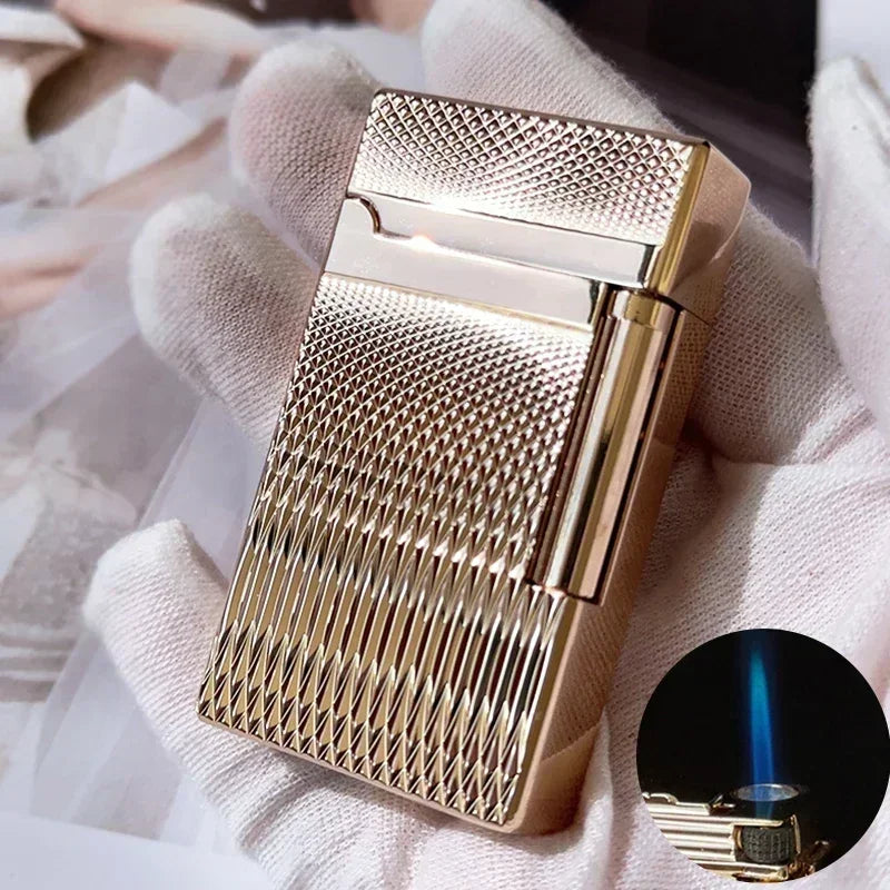 Encendedor Metálico de Gas Derui – Diseño Transparente Recargable