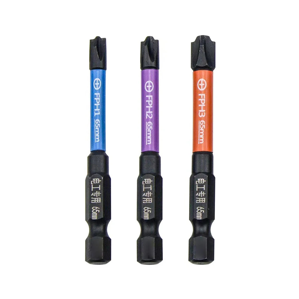 Juego de 6 Puntas de Destornillador Magnéticas 65mm – Profesional