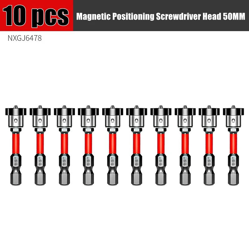 Puntas de Destornillador Magnéticas con Tope de Posicionamiento 50mm – Para Pladur, Yeso y Tableros de Pared
