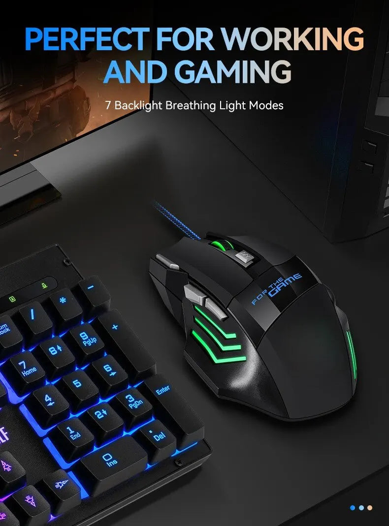Ratón Gamer ITLY Hyperspeed RGB — Ergonómico con 7 Botones Programables