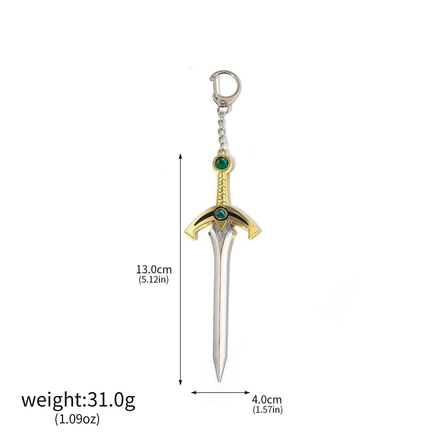 Llavero Hylian Shield y Master Sword — Colgante Zelda Breath of The Wild