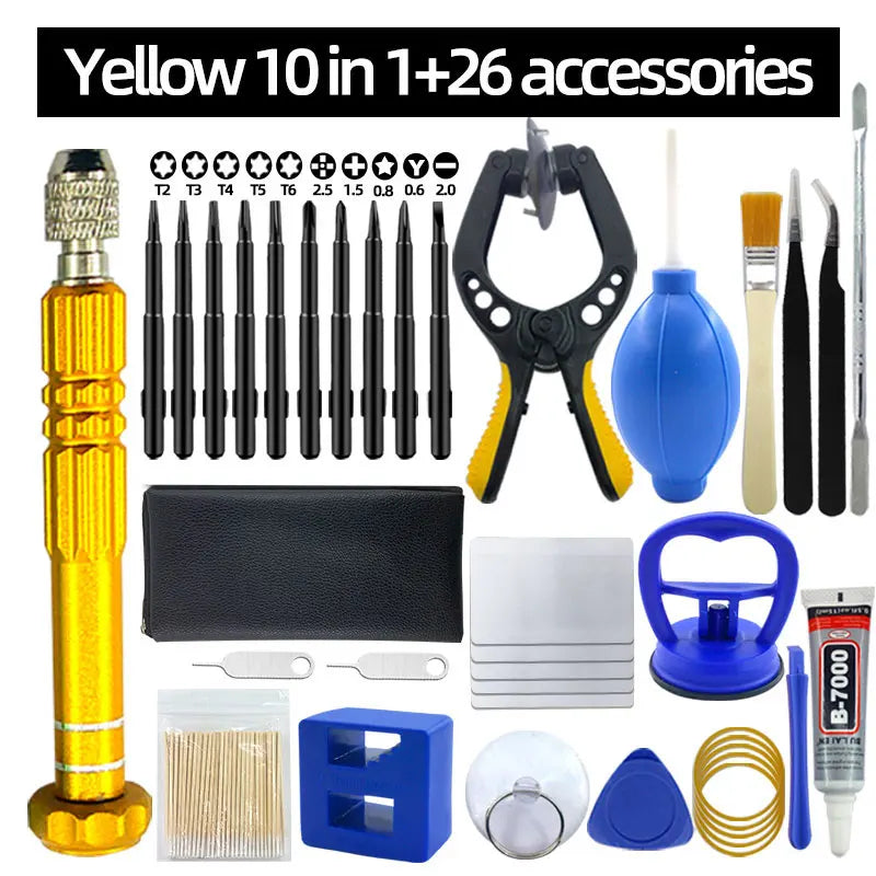 Kit de Herramientas para Reparación de Móviles y Tablets – Destornilladores y Accesorios