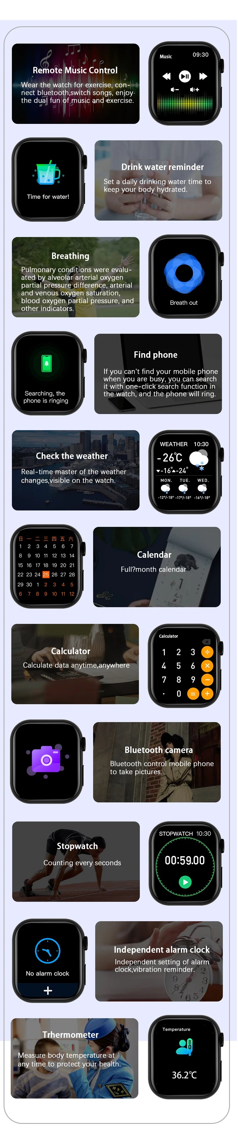 Smartwatch Watch 10 — Reloj Inteligente con GPS, NFC y Llamadas Bluetooth