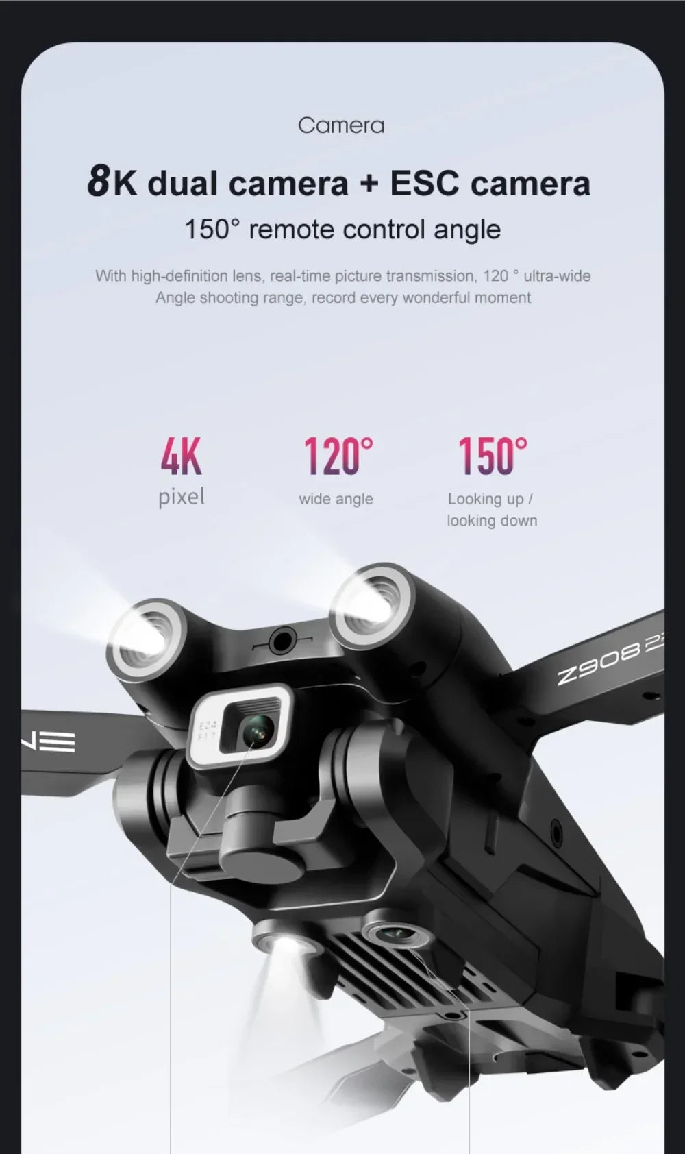 Drone Xiaomi Mijia Z908 Pro/MAX 8K — Quadcopter Profesional con Cámaras 4K/8K y Detección de Obstáculos