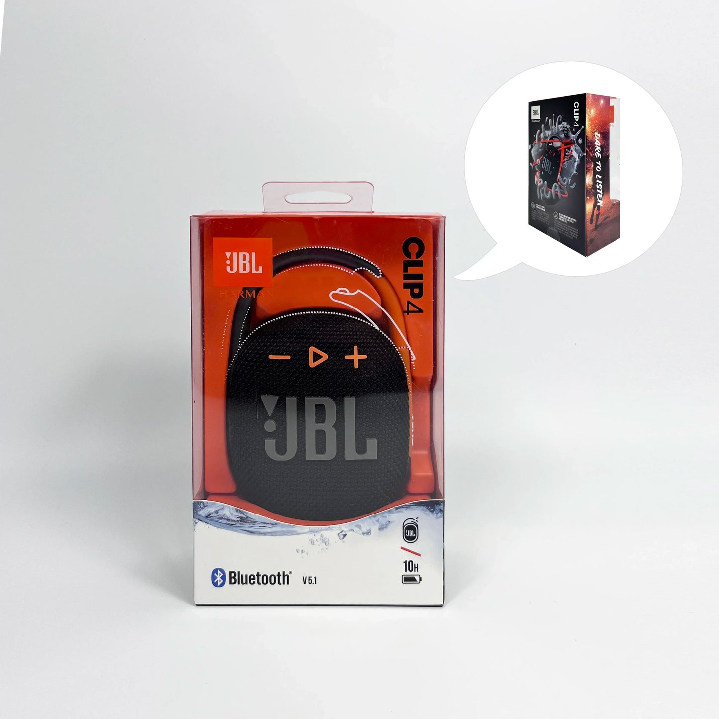 Altavoz Bluetooth Portátil JBL Clip 4 Original — Mini Altavoz IP67 Resistente al Agua y Polvo