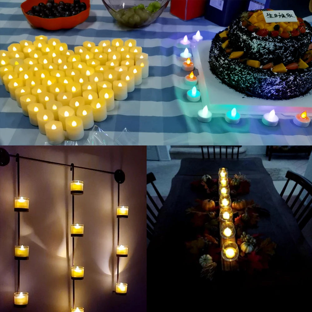 Velas LED Recargables sin Llama – Con Control Remoto y Temporizador