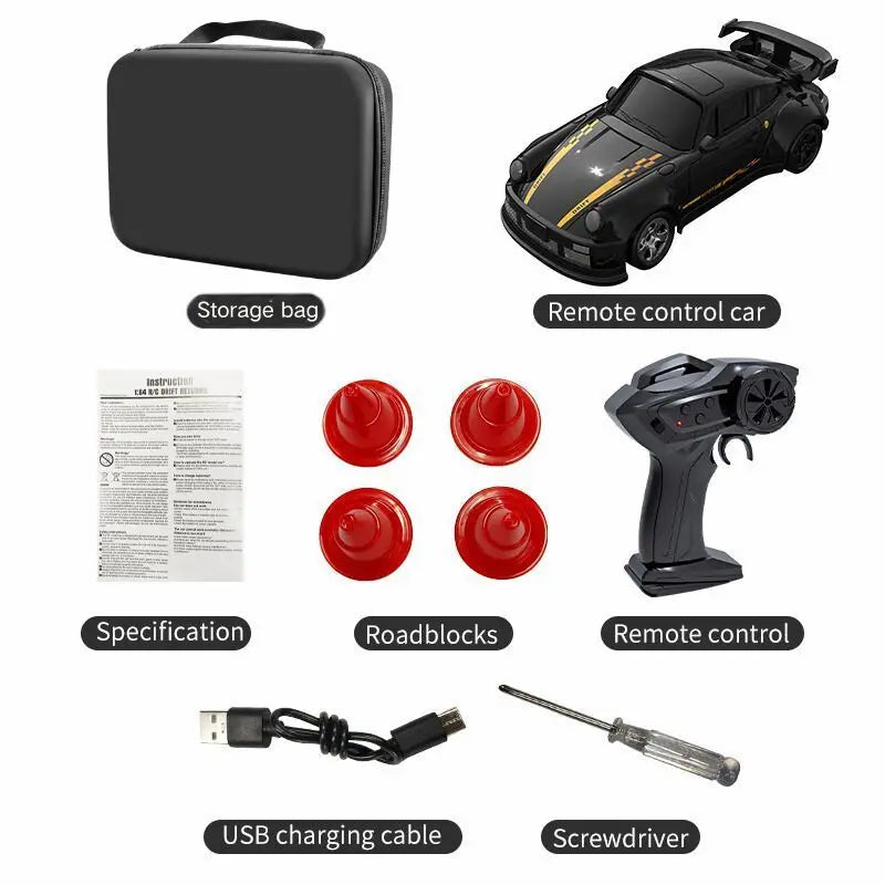 KF20 1:64 Drift RC Car 2025 – Coche RC 4WD de Mesa y Competición para Niños