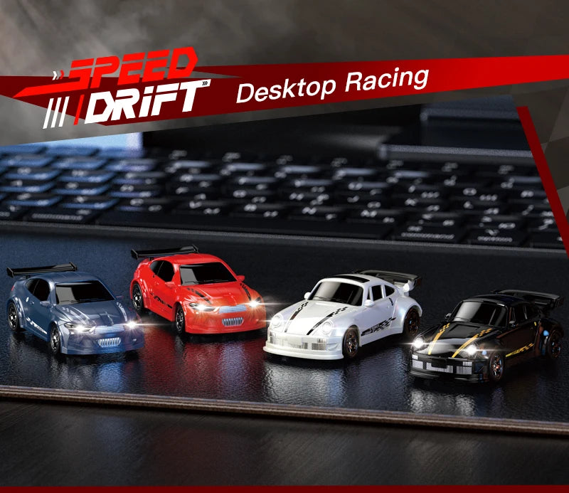 KF20 1:64 Drift RC Car 2025 – Coche RC 4WD de Mesa y Competición para Niños