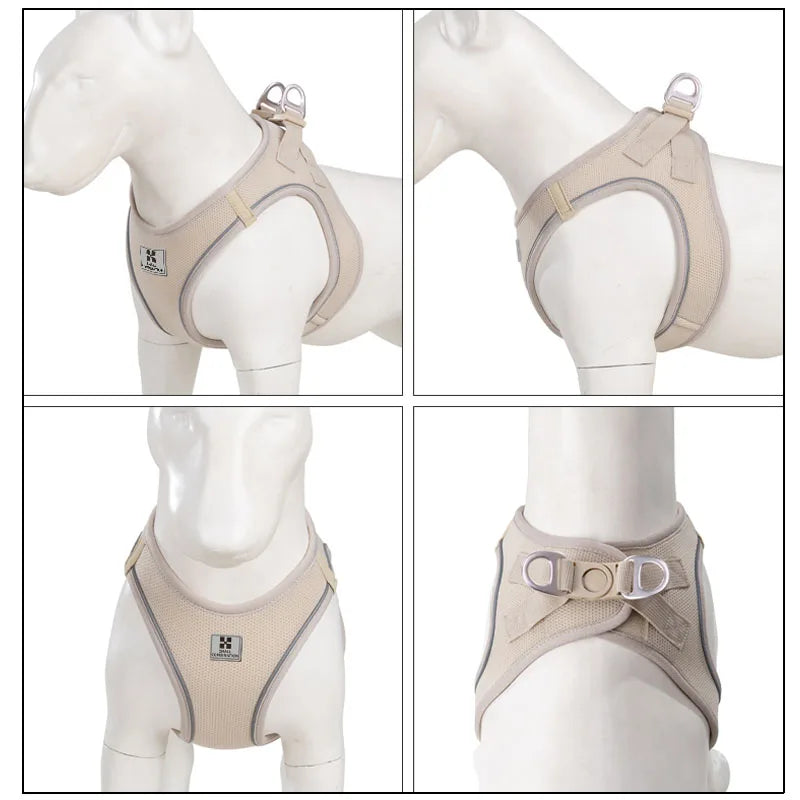 Set Arnés y Correa Ajustable para Perros y Gatos — Reflectante, Pequeños y Medianos