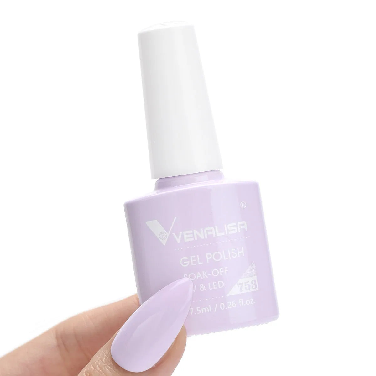 Esmalte de Gel Venalisa Milky White — Cobertura Completa UV/LED