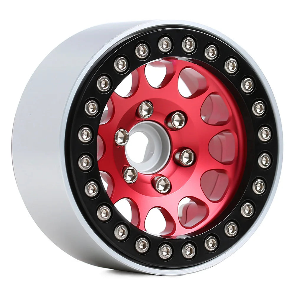 INJORA 1.9" Llantas Beadlock CNC Aluminio para RC Crawler 1/10 SCX10 TRX4 Gen8 (4 Piezas)