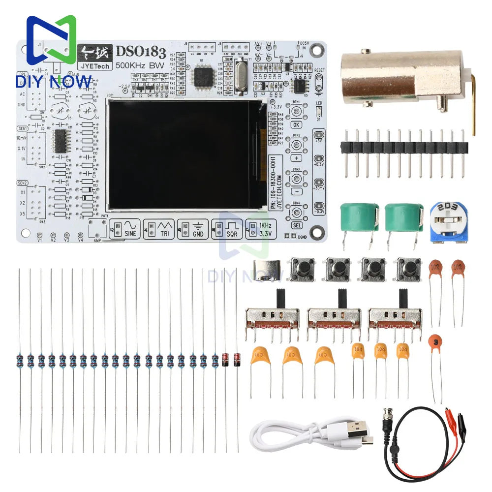 Osciloscopio Digital DIY DSO183 – Kit Electrónico para Principiantes 0-500KHz