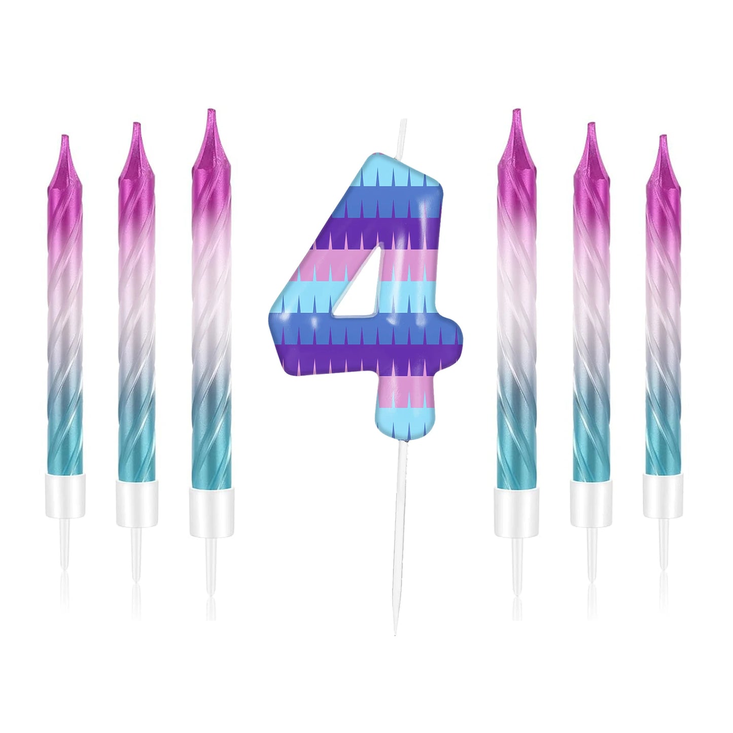 Velas Temáticas de Autos de Carreras para Cumpleaños – Set de 7 Piezas